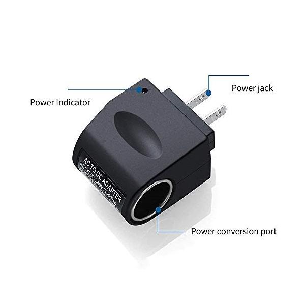 Yffsfdc お買い得 Ac Dc 変換アダプター 家庭用コンセント シガーソケット コンバーター 500mah出力 Ac100 Dc12v