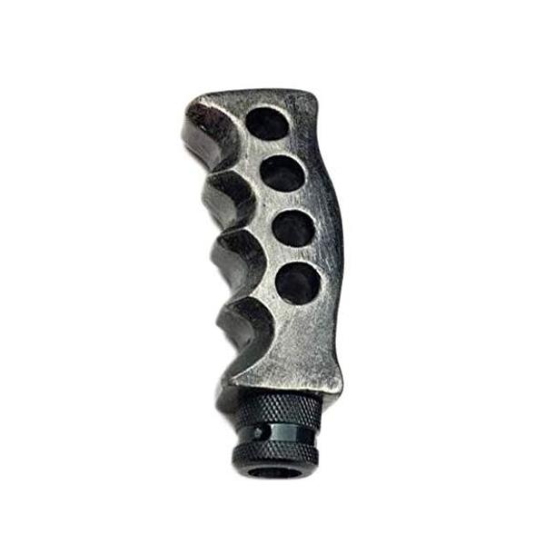 Jinglingkj 匕首シフトノブ 匕首ギアノブ 匕首型 在庫限り At Mt カスタム 汎用 3種類アダプター付き 銀 車用