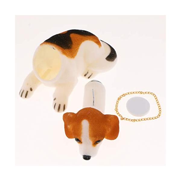 在庫あり D Dolity 車の装飾の飾りのための頭のうなずく犬を振る車ビーグル犬の人形