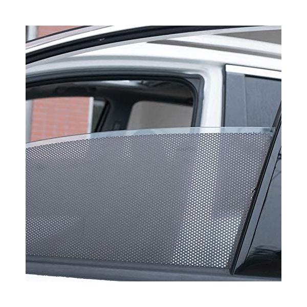 Toogoo カースタイリング2個 セット Pvcの車のサイドウィンドウサンシェード 日焼け止めフィルムステッカー 公式ストア 静電ステッカー