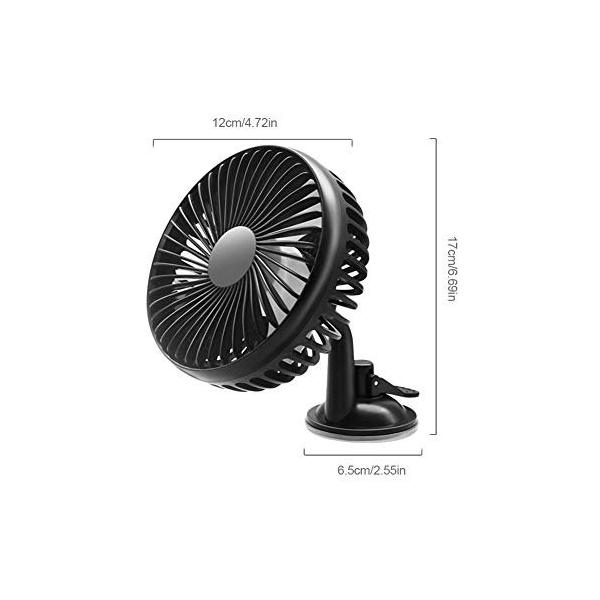 激安超特価 Luerme 車載扇風機 扇風機 車用 吸盤タイプ 車載ファン Usb扇風機 360 回転 静音 強風量 省エネ取付簡単 空気循環 夏対策 高品質