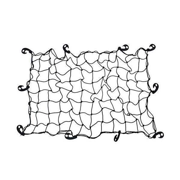 上品 車用 ラゲージネット トランクネット カーゴネット 荷物ネット ネット完全弾力 荷物落下防止 強力ネット固定フック 荷物固定 付き 収納スペース確保