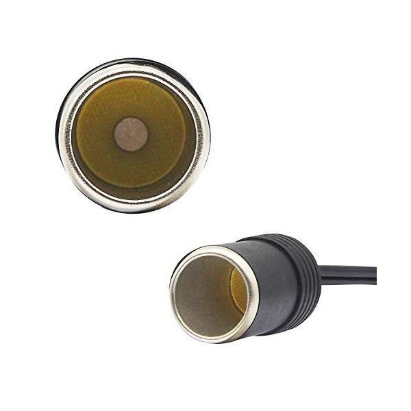 Trueland 車のシガーライター シガーソケット 12v 24v対応 延長ケーブル 人気商品 1 3雌ソケット 3連 シガーアダプター Dc電源