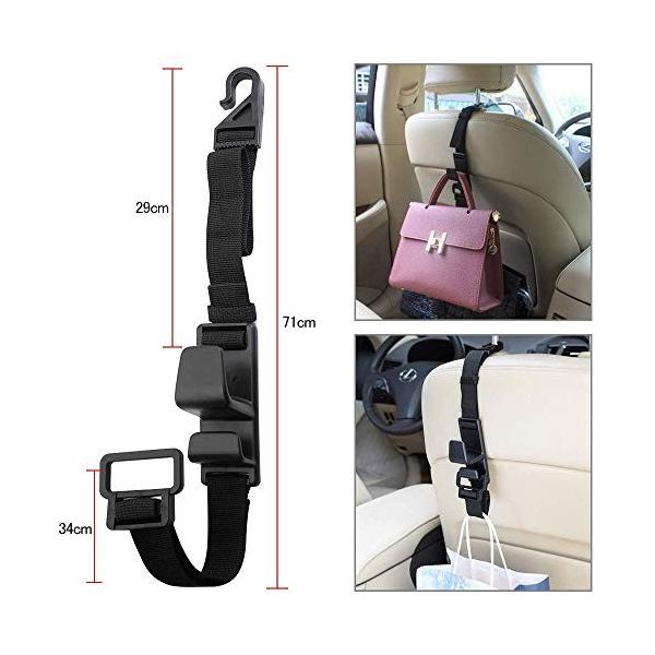 車フック 新作製品 世界最高品質人気 荷物掛け 落下防止 シートフックカバン ブラック 2枚入り 荷物に使用