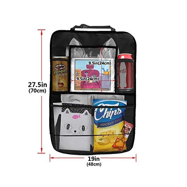 Sunjan 車用シートバックポケット狼2 感謝価格 後部座席収納 車 収納 ポケット 汚れ防止 小物入れ シートバック 車載ポケット 便利グッズ 二枚セット