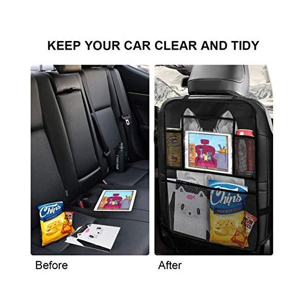 Sunjan 車用シートバックポケット狼2 感謝価格 後部座席収納 車 収納 ポケット 汚れ防止 小物入れ シートバック 車載ポケット 便利グッズ 二枚セット