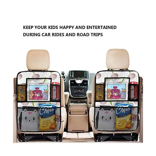 シートバックポケット 2枚セット 車用ポケット 車用収納ポケット Garlic ガーリック 人気 おすすめ One カー用品 大容量 後部座席収納 多機能 Size