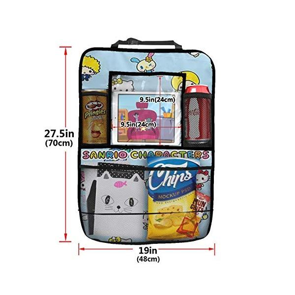 サンリオキャラクター 車用シートバックポケット 車用収納ポケット 多機能収納 大容量 ド 取り付け簡単 特別セール品