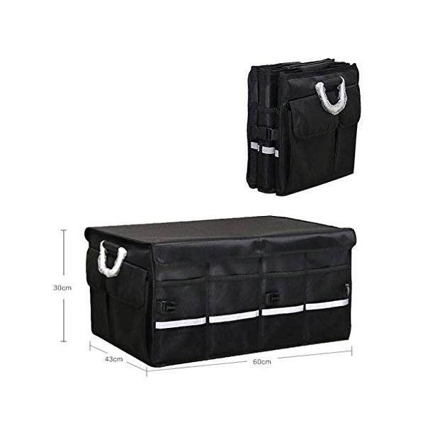 春の新作続々 Xxt 車の収納ボックス車のトランク収納ボックス多機能折りたたみ収納ボックス 実用的 Color L60cm Size Black