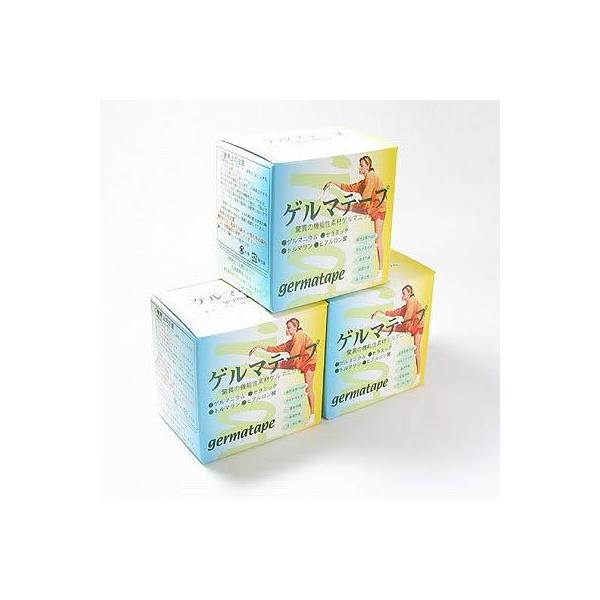 全国 送料無料 【3個セット】日本薬興　ゲルマテープ 5M　肩こり 腰痛 ひざ痛 関節痛