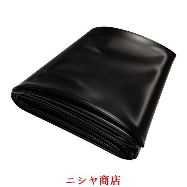 プールライナー 0.4mm厚 人工池 防水シート HDPE 透湿防水 柔軟ベース 耐パンク 耐食性 ブラック メンブレン 庭園 施工 農業 住宅設備 資材