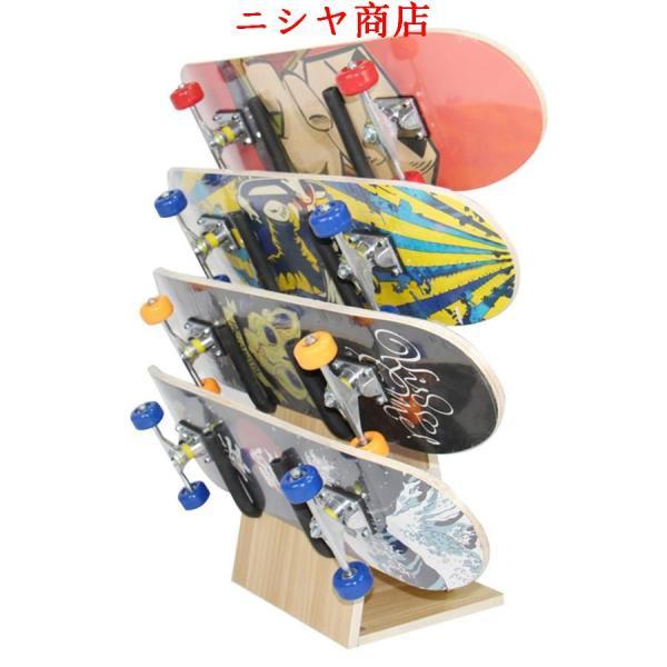 スケートボードラックフロアスタンド、4層/ 5層スケートボードホルダー