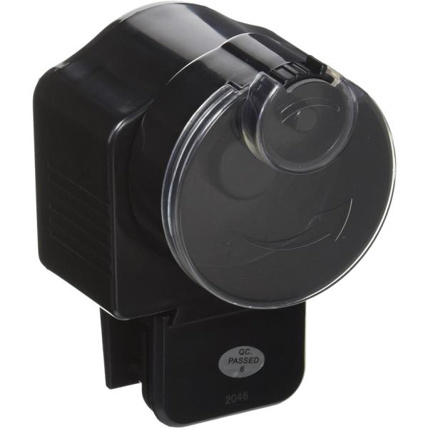 自動給餌時間：12h/24hの給餌時間設定可能。出張、日帰り旅行や短期旅行などに最適目安：3〜5匹の魚を2〜5日間餌ドームのギアが調整可能です　手動ボタンを押せば手動で給餌も対応です直径約1.5〜3mmの魚餌幅広くまで対応です乾電池使用で設...