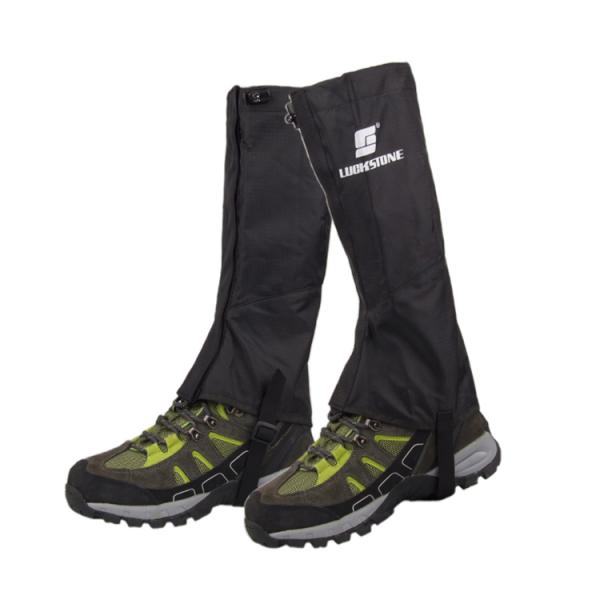 登山ゲイター 撥水加工 ロングスパッツ トレッキング 泥除け 雨よけ 悪天候対策 アウトドア 男女兼用 スパッツ 防寒対策 登山、スキー 左右セット HOP-LUCKL455