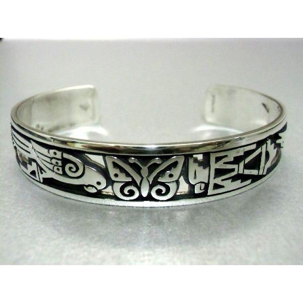ホピ族 Dwayne Lomayestewa作 シルバーリング Hopi Lendrick Lomayestewa Snake Overlay Ring - 練馬の