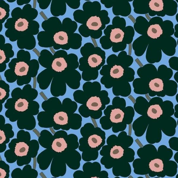 マリメッコ Marimekko Mini Unikko ミニウニッコ コットンファブリック 生地 ライトブルー ダークグリーン ピーチ 幅147cm 10cm単位での切り売り M 118 北欧雑貨 フプフプカンパニー 通販 Yahoo ショッピング