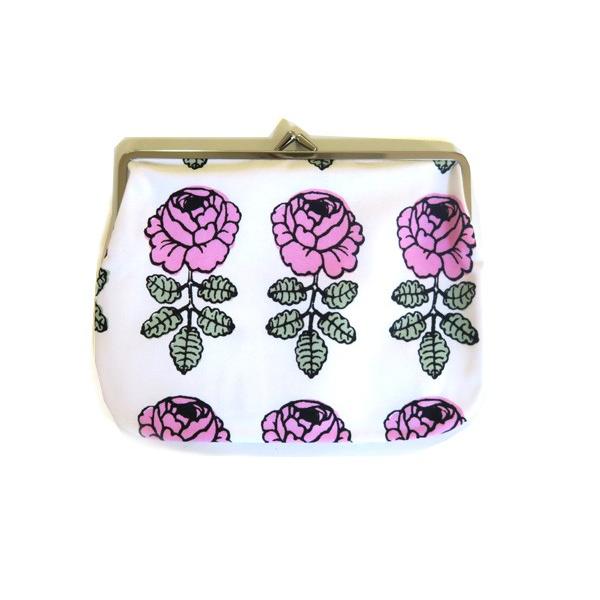 マリメッコ Marimekko マーライスルース Maalaisruusu 田舎の薔薇 バラ Vihkiruusu ヴィヒキルース 白地 薔薇ピンク色 がま口 ポーチ Buyee 日本代购平台 产品购物网站大全 Buyee一站式代购 Bot Online