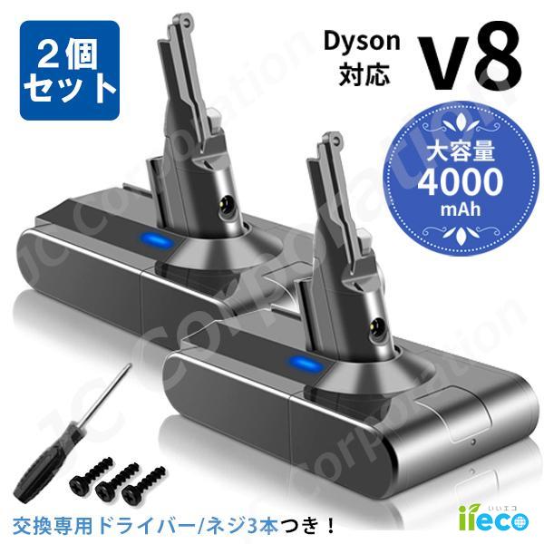 Dyson（ダイソン） 【お得な2個セット】iieco ダイソン対応 V8 SV10 