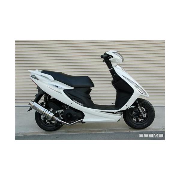 実働！GSR125 BEAMSマフラー   　　　 BEAMS（ビームス） BEAMS GSR125 マフラー本体 R-EVO サイレンサー