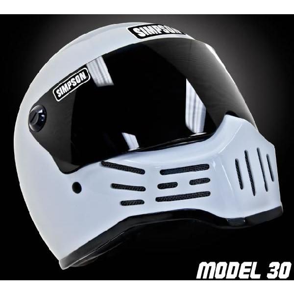 シンプソン Simpson M30 Model30 フルフェイスヘルメット ホワイト 白 レビューで特典 アイネット Paypayモール店 通販 Paypayモール