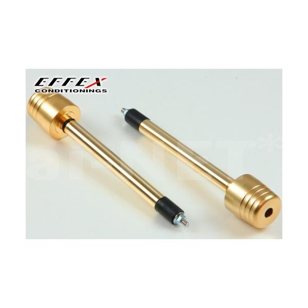 EFFEX エフェックス ハンドルバーウエイト(BIG)ビッグ(ゴールド)アルミ製 アルミハン(内径14)用 グリップエンド バーエンド