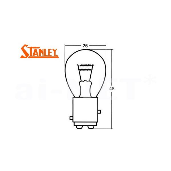 G~l[^[125 A6F/A7F/A8F STANLEY X^[ e[v/ECJ[pd ϐU 12V21/5W 10 S25 yAp(A4964ES)