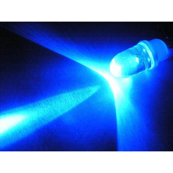 納期未定 入荷後発送 T10 LED ウェッジバルブ ブルー 青 スポットタイプ