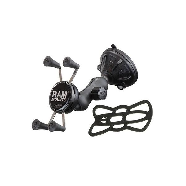 RAM MOUNTS（ラムマウント) Xグリップ(S)&amp;サクションベースセット スマートフォン用 テザー付
