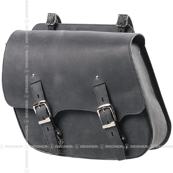 DEGNER デグナー SB-60IN レザーサドルバッグ ブラック 12L : アイ 