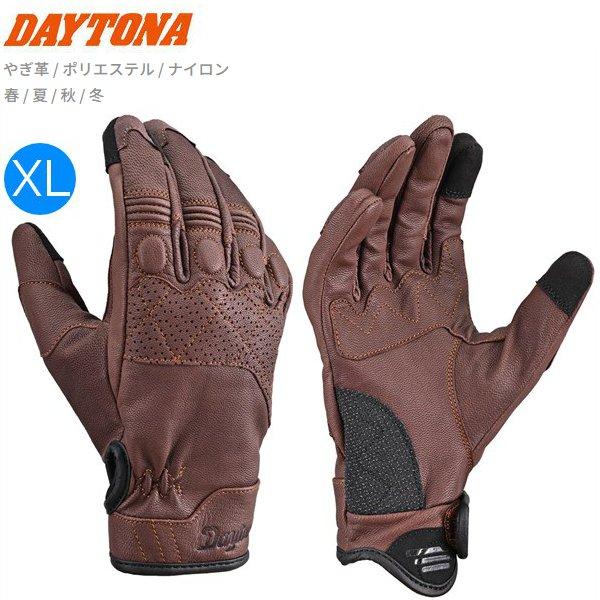 DAYTONA（デイトナ） DG-019 スローバックレザーグローブ ブラウン XL 