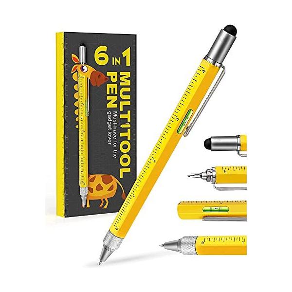 限定価格Stocking Stuffers Gifts for Men Dad-Multitool Pen Construction Tools, Pen Tool Gadget for Men Women,Gifts Ideas for Engineer Woo