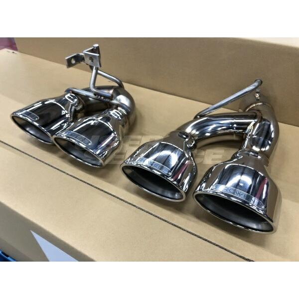 ロウェン プリウス 50系 ZVW50 55 後期 マフラーカッター 左右4本出し