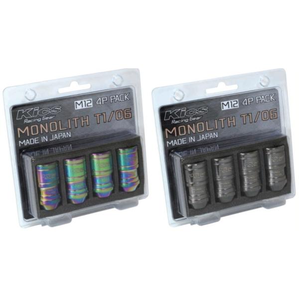 ���i�Y�� T1/06 M12×P1.25 4���� �ђʃi�b�g Glorious Black �O�����A�X�u���b�N MN03GK-4P KYO-EI Kics MONOLITH �L�b�N�X ���m���X