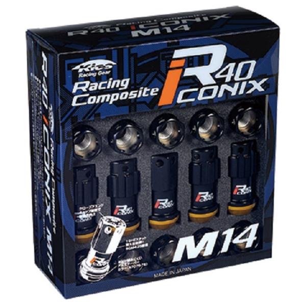 ���i�Y�� M14 x P1.5 ���b�N&amp;�i�b�g�Z�b�g(Cap Less) RI-14KA KYO-EI Kics Racing Composite R40 Iconix ���[�V���O�R���|�W�b�gR40�A�C�R�j�b�N�X