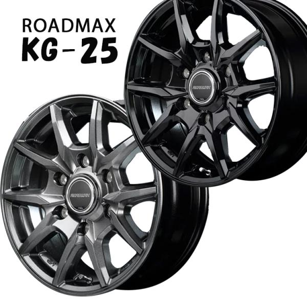 15�C���` 6H139.7 6.0J 6J+33 6�� �z�C�[�� 4�{ �u���b�N MID WHEELS KG25