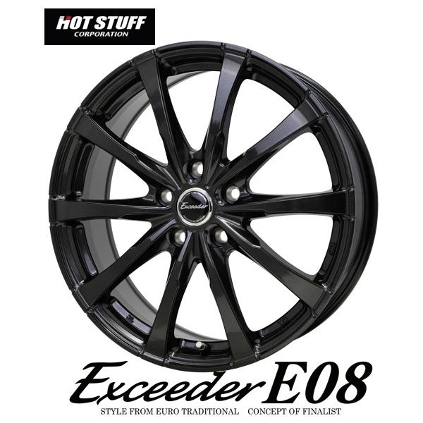 16インチ 5H100 6.0J 6J+40 5穴 4本 エクシーダーE08 ホイール