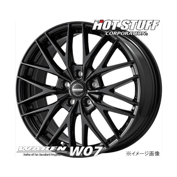 14インチ 4H100 5.0J 5J+38 4穴 4本 ヴァーレンW07 ホイール WAREN W07