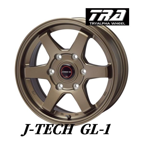 16インチ 6H139.7? 6.5J?+38 6穴 4本 ジェイテック GL-1 ホイール J