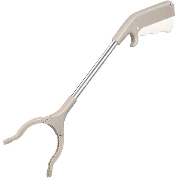 ・長さ40cmのマジックハンドです。小回りのきくショートタイプで、ゴミ拾いや手の届きにくい場所の物を取るのに便利です。・ステンレス製で頑丈で耐久性があり、長い間使用することができます。・クリップ部は約9cm開き、先端は滑り止め加工が施されて...