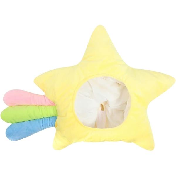 「被るだけでかわいい」被るとかわいい姿に変身できる星型のかぶり物になります。子供から大人までかぶることができ、流れ星型のデザインで目立つことができます。「安心の布製」布製のため被った際も軽量で手触りもよくなっております。またマジック式ですの...