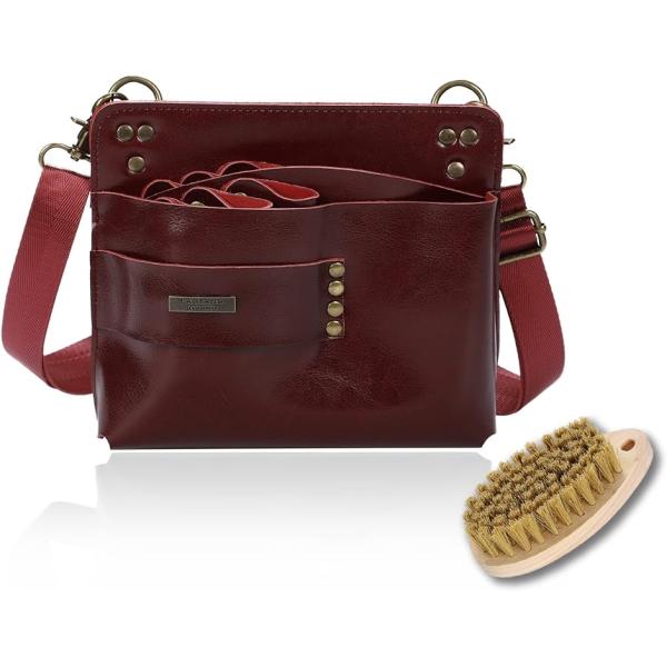 バリエーションコード : 2B284F2I2I・クラシカルなシザー7丁対応の美容師、トリマー専用シザーケース（シザーバック）です。高品質な本革を使用し、お手入れブラシ・説明書を同梱しておりますので末永くご使用頂けます。ベルトの長さを調節する...