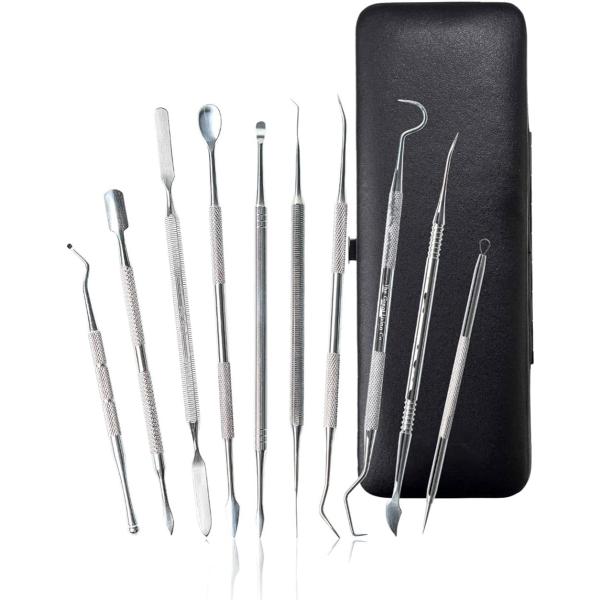 他サイト： プロ厳選 スパチュラ 粘土 造形 粘土細工 ステンレス製 パテ ヘラ 10本 キット グレイスカルピー ドール 道具の商品画像