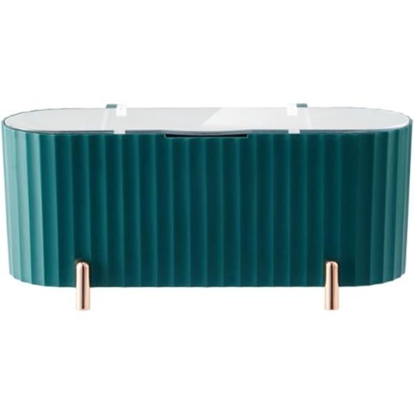 バリエーションコード : 2B2DQWXR4T・綿棒・コットン・パフ・スポンジなどの化粧小物をスッキリ収納出来る仕切り付きのケースです。毎日のお手入れやメイクに欠かせない消耗品を見た目にもキレイなケースにキレイに整理整頓＊中の仕切り板は取り...