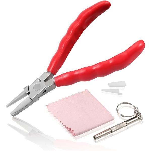 バリエーションコード : 2B2FNS6GX2パッケージの内容：1 xハーフラウンドプライヤー、1 xドライバー、1 xメガネクロス（ランダムカラー）、1xナイロン交換用アクセサリー。デザイン：人間工学に基づいて設計された、波のデザイン、滑...