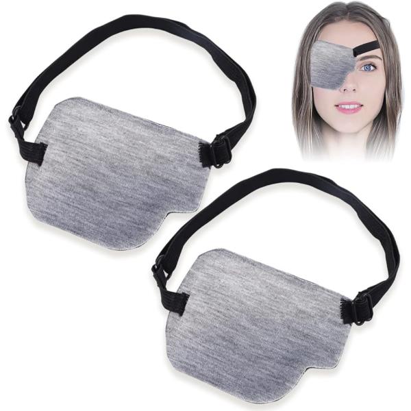 バリエーションコード : 2B2RCS8H04・片目眼帯 グレー 右目用 嬉しい2点セット：目の周りに圧力がかかりにくい立体設計の右目用2点の片目用眼帯のセットになります。軽量かつ通気性にも優れ、長時間着用しても負担になりにくいです。・目の...