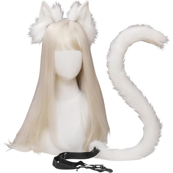 バリエーションコード : 2B2II1QX6S・みみと尻尾が同色のセットになっています。耳もしっぽも金属フレームが入っていますから、簡単に曲げたり伸ばしたり、そして固定できるので、自分の好きな表情を演出することができます。・耳はカチューシャ...