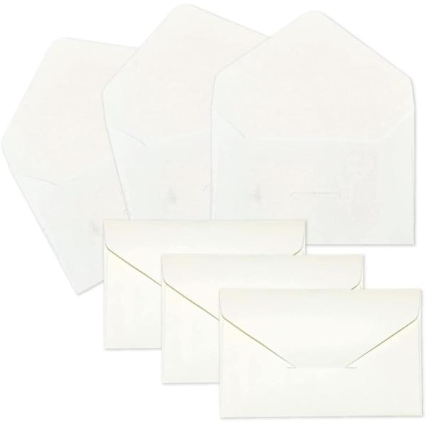 バリエーションコード : 2B2ITFTYT6・名刺サイズ用のミニ封筒100枚セットです。・シンプルで何にでも使いやすい無地封筒です。メッセージカードやミニレターを入れるのに最適なサイズです。・程よい厚みの紙を使用し、ダイヤ貼りで仕上げてい...