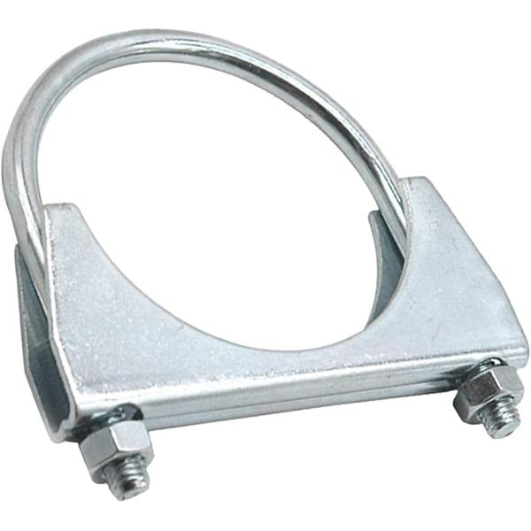 マフラークランプ U字 汎用 ステンレス エキゾーストクランプ 排気クランプ マフラーバンド ボルト YM-265-MU (60ｍｍ)