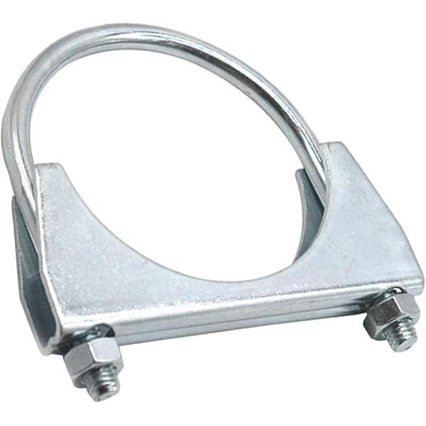 マフラークランプ U字 汎用 ステンレス エキゾーストクランプ 排気クランプ マフラーバンド ボルト YM-265-MU (51ｍｍ)