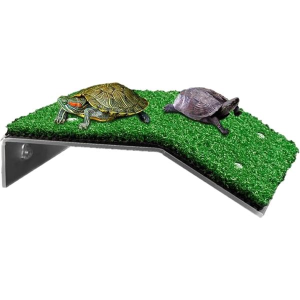 ・自然の生息環境に近づけた傾斜角度で登りやすい設計となっています。吸盤でしっかりと固定できます。位置の移動も容易に行えます。・高品質の人工緑芝を使用しており居心地も良く日光浴の場所に適しています。又、移動や傾斜の上り下りに負担がかかりません...